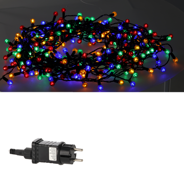 LED CHRISTMAS TREE LIGHTS CHERRY BALL 200L MULTICOLOR