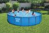 PISCINĂ CU CADRU 5,49 X 1,22 M (PISCINĂ, POMPĂ DE FILTRARE, SCARĂ, CAPAC) *3138 *3784 *8385