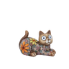 FIGURKA OGRODOWA - KOT ZE ŚWIECĄCYMI OCZAMI 21,5 x 13,7 x 14 CM LED opak=2szt *7959