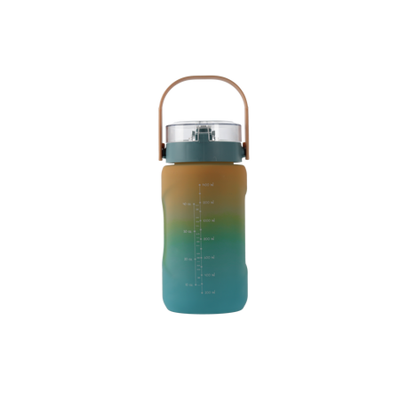 WATER BOTTLE 1500 ML GREEN OMBRE