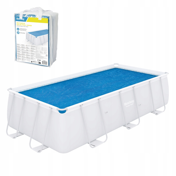 SOLÁRNY POKRÝVKA PRE OBDĹŽNIKOVÝ NADZEMNÝ BAZÉN / 4,04 x 2,01 M - 4,12 x 2,01 M / *8854 * 4711