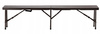 FOLDING CAMPING BENCH 180 X 25 X 43 CM BROWN