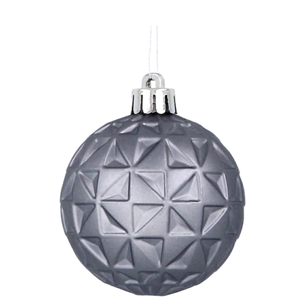 SET OF 60 CHRISTMAS ORNAMENTS OLIVE/COPPER/GRAPHITE MIX DESIGNS