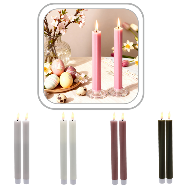 SET OF 2 CANDLES 30 x 22.5 x 33.5 CM