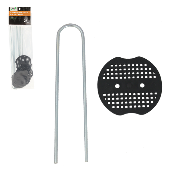 KPL. 6 ȚÎRNITURI DE 25 CM PENTRU FIXAREA AGROTEXTEILOR *6461