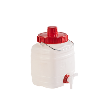BECZKA 10L Z ZAKRĘTKĄ, UCHWYTEM PLASTIKOWYM I ODPOWIETRZNIKIEM *5028