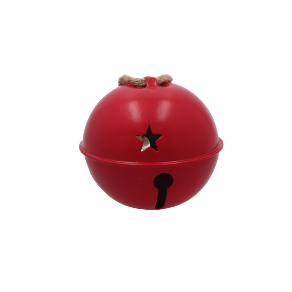 ORNAMENT DE CRĂCIUN - PENDUL 8 x 8 x 7,6 CM METALIC ROȘU CU CLĂRINET *0931