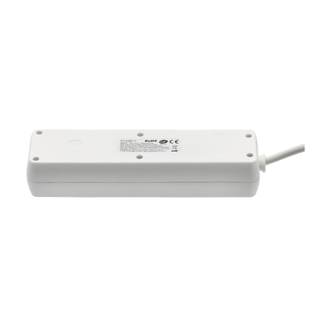 EXTENSION CORD POWER STRIP 4 SOCKETS 1.5M WHITE