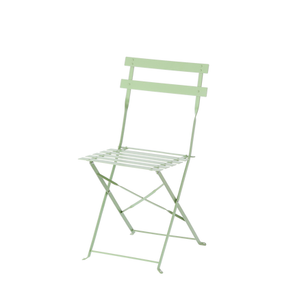 SET DE MOBILIER PENTRU GRĂDINĂ VERDE (MASĂ ROTUNDĂ + 2 SCAUNE) *5134