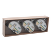 SET DE 3 ORNAMENTE DE CRĂCIUN 8 CM PRADUIRE CAMPING MIX CULORI *5348