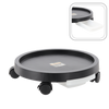POT TROLLEY WITH DRAIN TRAY AND 4 NYLON WHEELS