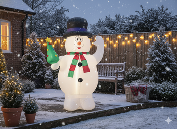 INFLATABLE SNOWMAN LED 240 CM
