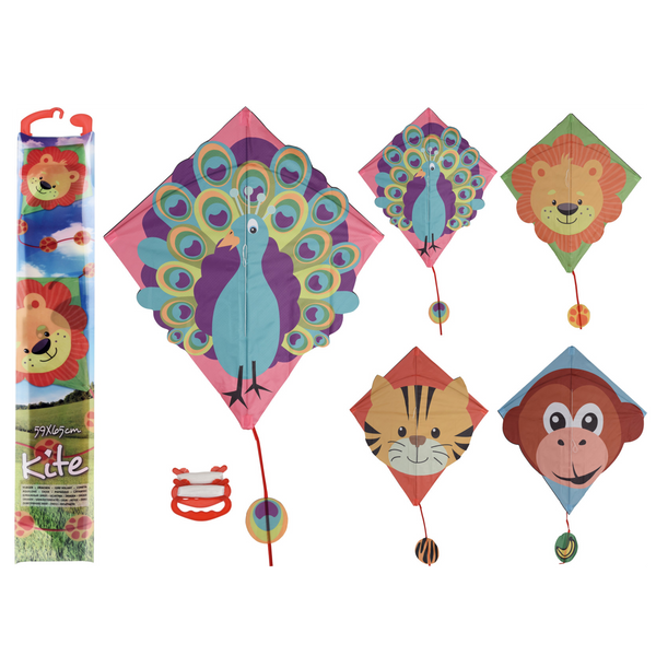 KITE NYLON 59X65CM 4ASS