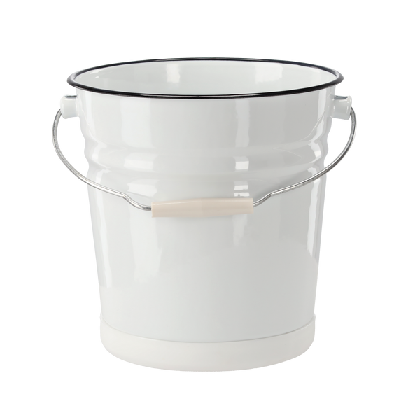 EMALOVANÝ KYBLÍK 12 L 26 CM BÍLÝ *6079