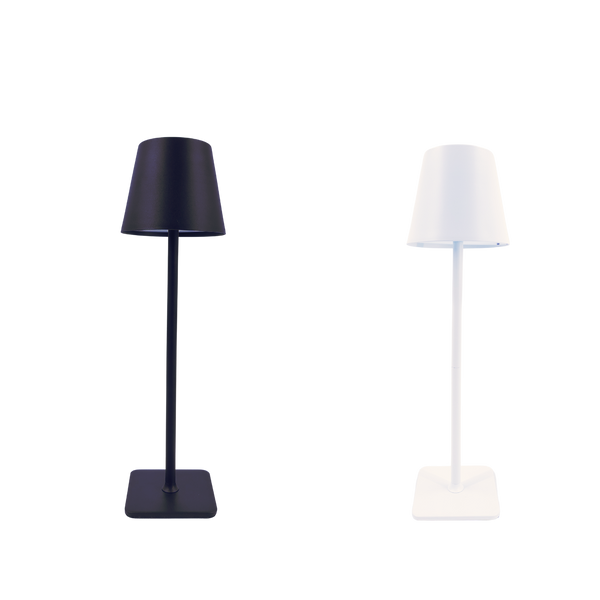 LED STOLNÁ LAMPA DOTYKOVÁ 11 x 37 CM BIELA / ČIERNA *0399