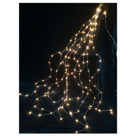 LAMPKI LED DRUCIKI 200L CIEPŁY BIAŁY 10 WIĄZEK x 2 M WEWN/ZEWN *1780