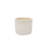 CERAMIC COVER FOR A POT 11,5 x 11,5 x 10 CM WHITE MATTE