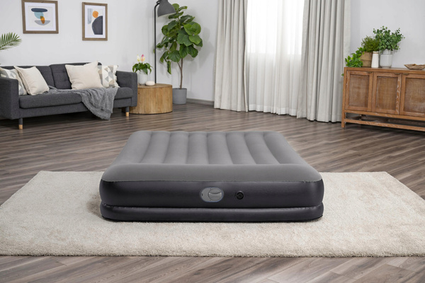 MATERAC DMUCHANY 203 X 152 X 36 CM TRITECH QUEEN SIZE Z WBUDOWANĄ POMPKĄ *0513