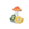 FIGURĂ DE GRĂDINĂ - CIUPERCĂ CU FLOR 13,5 x 11 x 16,5 CM LED ambalaj=4buc *7867