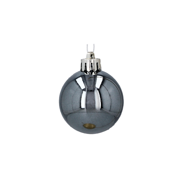 SET OF 47 BAUBLES 4-6 CM OLIVE/COPPER/GRAPHITE MIX DESIGNS