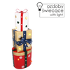 CHRISTMAS DECORATION - METAL PRESENTS MIXED SHAPES LED 18 x 13 x 50 CM