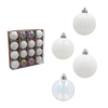 KPL. 16 BOMBEK 6 CM SILVER / WHITE *3726