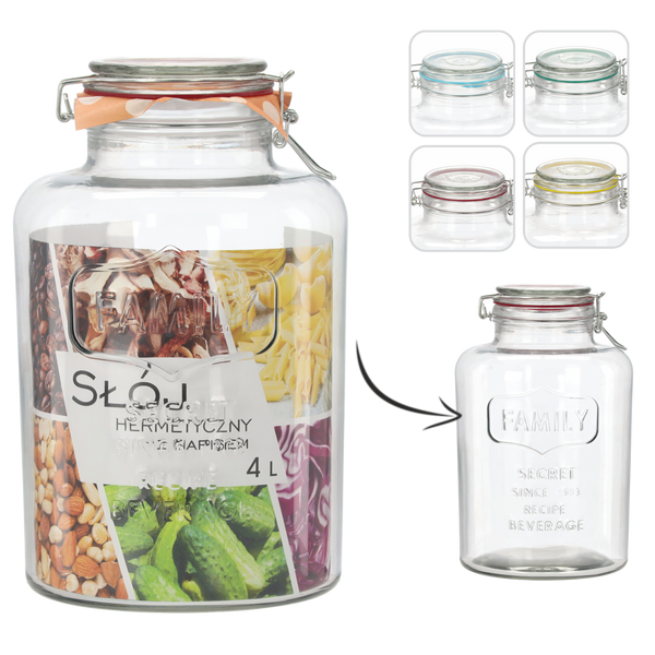 BORCAN HERMETIC DE 4L CU INSCRIPȚIA "FAMILY"*1011