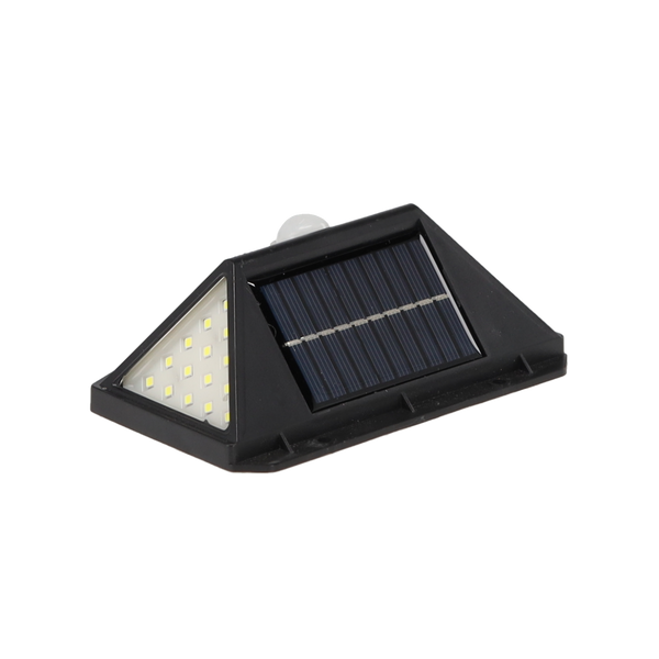 LAMPĂ SOLARĂ 13,5 x 5,5 x 9,7 CM APARAT DE PERETE CU SENZOR DE MIȘCARE 100 LED ALB RECE *6124