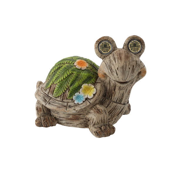 ZAHRADNÍ FIGURKA - ŽELVA S SVÍTÍCÍMI OČIMA 33 x 24 x 25 CM LED *7249