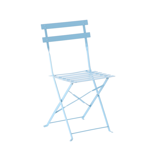 SQUARE TABLE BISTRO SET - BLUE