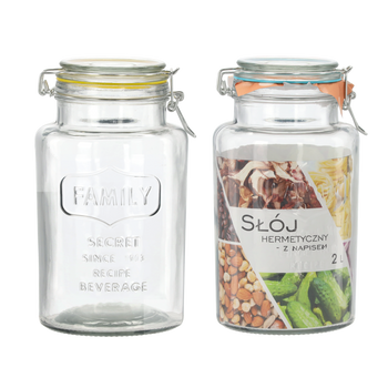GLASS JAR 2L, COLOR SILICONE