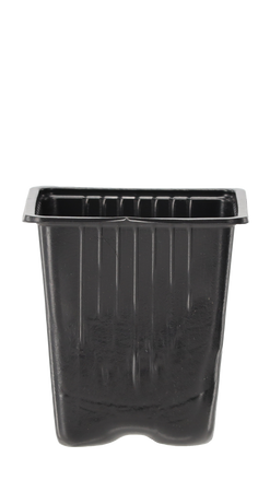 SET OF 9 PLASTIC POTS 9 X 9 X 10 CM