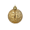 SET OF 6 BAUBLES 6 CM RED/GOLD/SILVER