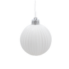 SET OF 9 BAUBLES 6 CM RED/GREEN/WHITE