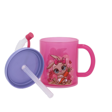 PLASTOVÝ HRNEK 210ML S BRČKEM *8551