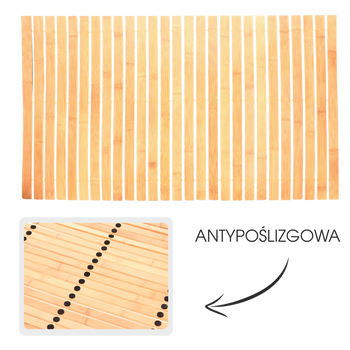 BAMBOO BATH MAT "HAITI" 50X80CM