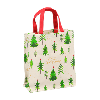 TORBA BAWEŁNIANA BOŻONAR. 30 x 25 x 10 CM CHOINKI opak=5szt *3871
