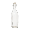 BOTTLE 0.95L SQUARE WITH MECHANICAL STOPPER