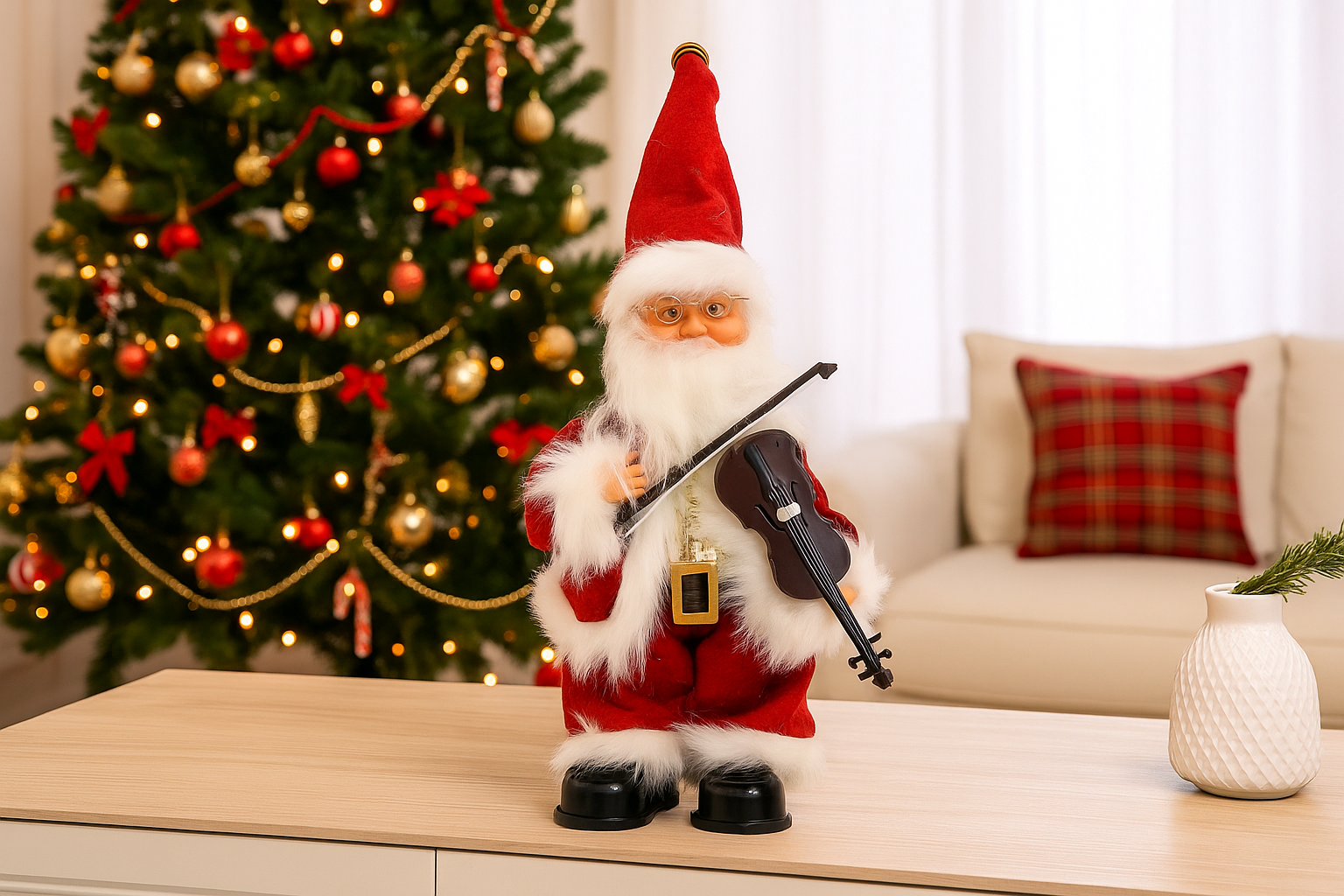 MIKOŁAJ ZE SKRZYPCAMI - GRAJĄCY 30,5 CM pol_pl_MIKOLAJ-ZE-SKRZYPCAMI-GRAJACY-30-5-CM-6825_4