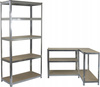 REGAŁ 5-POZIOMOWY 180 x 90 x 30 CM UDŹWIG PÓŁKI: 175 KG *5870