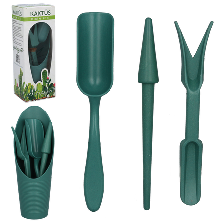 SET DE UNELTE PENTRU SUCULENTE, PLANTE MINIATURIZATE VERDE *4572