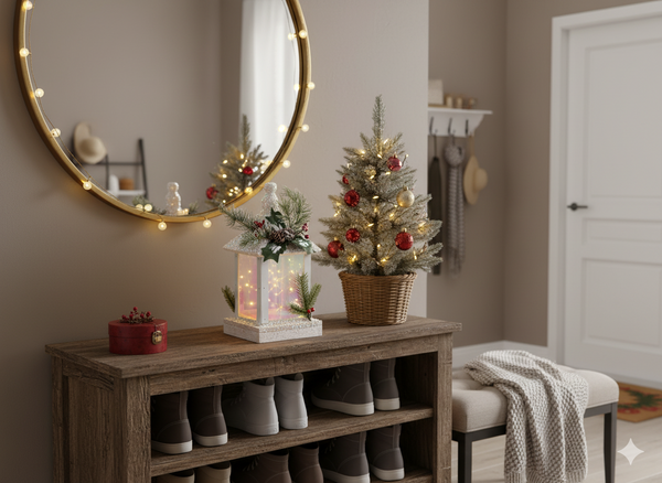 SVÁTEČNÍ LED SVÍCEN BÍLÝ 15 x 15 x 32 CM *5218