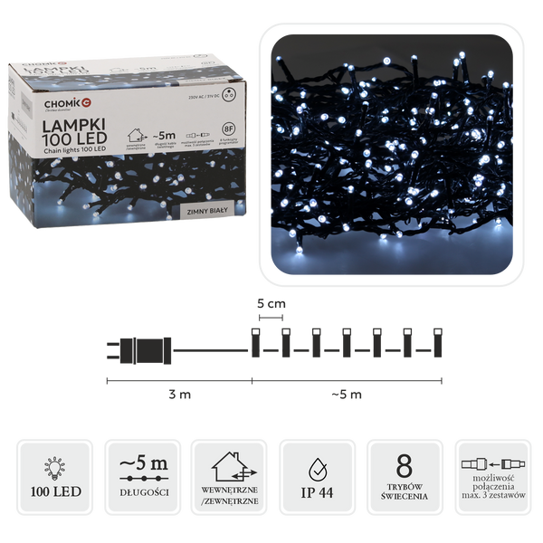 COLD WHITE LIGHTS LED 100L