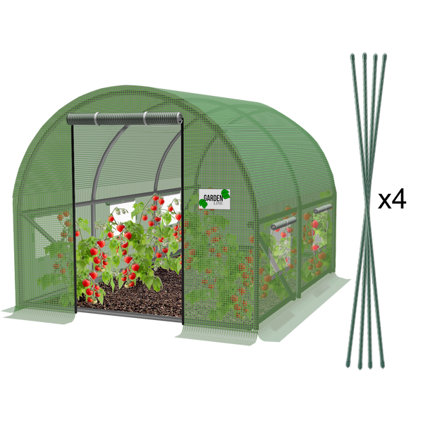 TUNEL FOLIOWY OGRODOWY 2 SEGMENTOWY ZIELONY 2 x 2 x 2 M