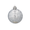SET OF 6 BAUBLES 6 CM RED/GOLD/SILVER