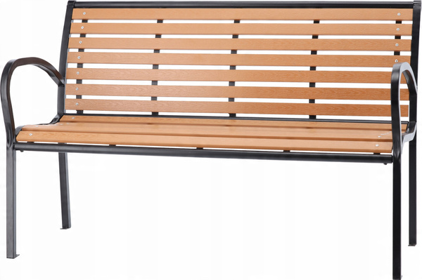 ZAHRADNÍ LAVICE 125 x 60 x 80 CM HNĚDÁ *0865