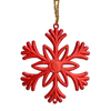 SET OF 3 CHRISTMAS TREE DECORATIONS ELK / SNOWFLAKE / SNOWMAN MIX