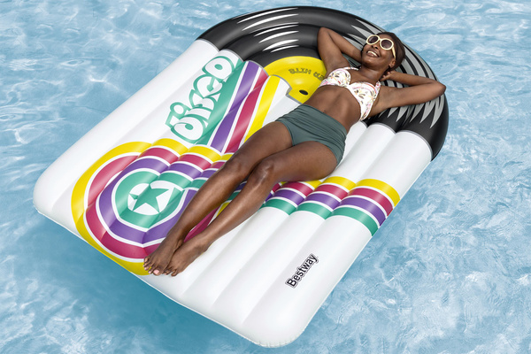 MATERAC PLAŻOWY DMUCHANY 196 X 145 CM DISCO *7438