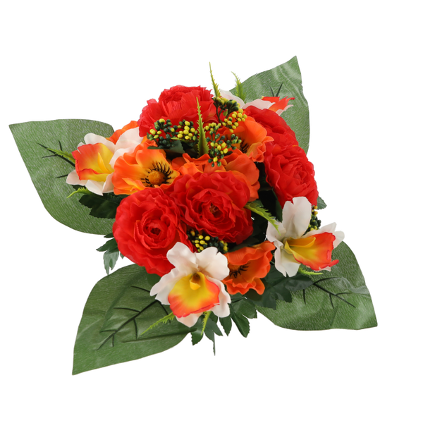 ARTIFICIAL BOUQUET OF FLOWERS PEONY ASSORTED COLOURS