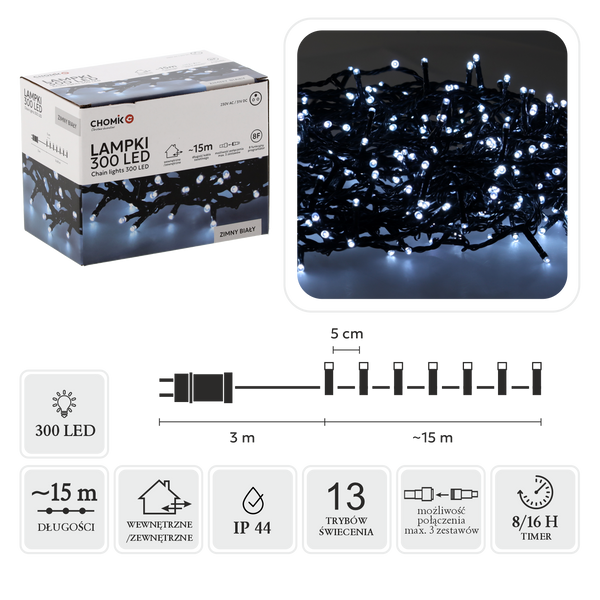 COLD WHITE LIGHTS LED 300L